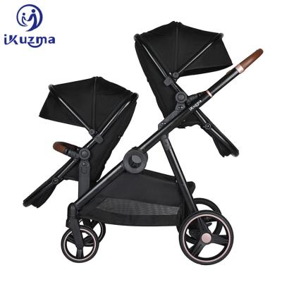 China Double Stroller Factory Price Twins Baby Strollers Tandem Stroller for sale