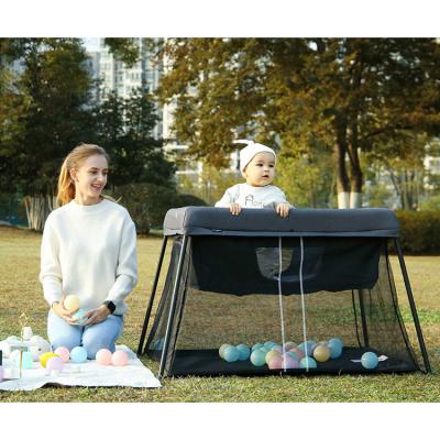 China New Arrived Modern Portable Baby Playpens Baby Travel Hutch Crib Travel Crib Sleeping Twins for sale