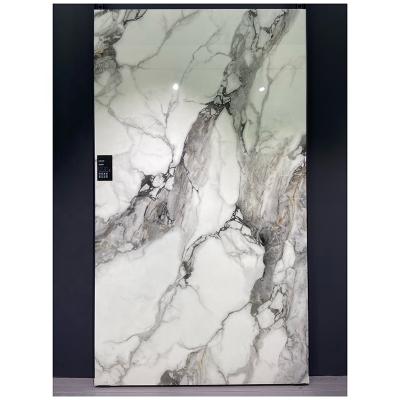 China Modern Foshan Phoenix Crystal White Dining Table Artificial Marble Slabs Stone Tiles for Floor and Wall for sale