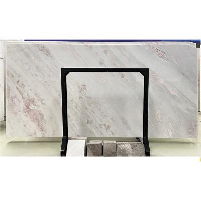 China Modern White Red Pink Artificial Marble Kitchen Countertops Quartz Calacatta Supplier Factory Stone Slabs for sale