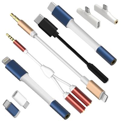 China Mobile Phone Types MFi Certified Factory Wholesale Earphone Jack Audio Adapter 3.5mm For iPhone Lightning Phone Adapter for sale