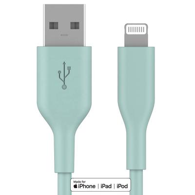 China Mobile phone standard USB A to lightning data cable, Factory Wholesalemade for iPhone mfi certified lightning cable for sale