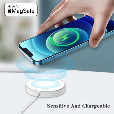 China Led to magsafes MFi certified factory 1.2m phone charger 2 in 1 original magsafes wireless charger for iphones 12 for sale