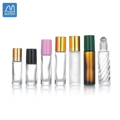 China 3ml 4ml 5ml 8ml 10ml Cosmetic Glass Roll On Bottle 6ml Thick Glass Essential Oil Perfume Bottle for sale