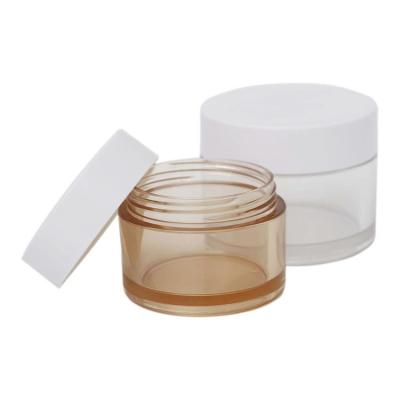 China Fashion Use Cream Jar Pretty Mini Face Cream Jar Cream Container 50ml Plastic Cream Jar for sale