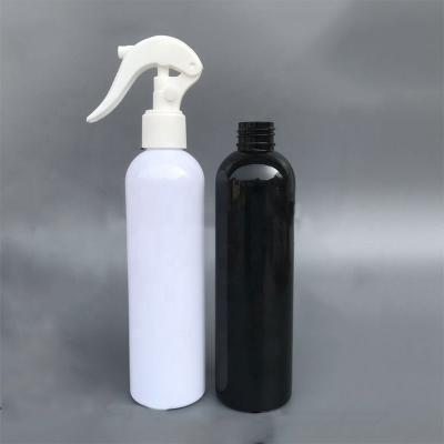 China Household products factory in stock 250ml plastic spray bottle water can hand push button water spray bottle for sale