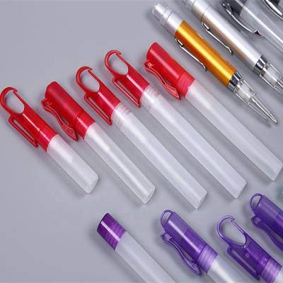 China Frosted Cosmetics Perfume Mini 10ml 5ml 8ml 10ml Pen Shape Atomizer Plastic Fine Mist Spray Bottle for sale