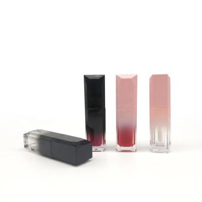 China Glitter Liquid Custom Lip Gloss Plastic Empty Container Wholesale Lip Gloss Tube With Brush for sale