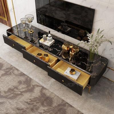 China 2022 modern simple design living room set space saving extendable storage TV stand and coffee table set factory custom wholesale for sale