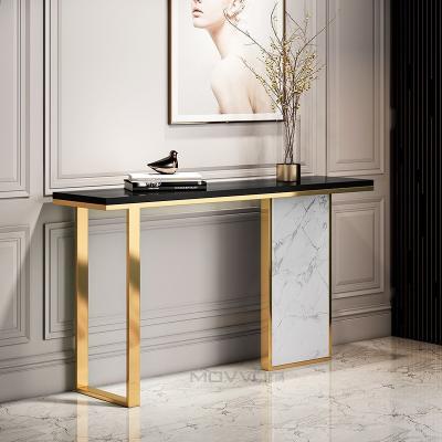 China Easy Clean Italian Luxury Home Furniture Entryway Corner Simple Wood Console Table For Living Room for sale