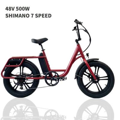 China Aluminum alloy Elektrisch fietsen Eu warehouse 20 inch 2 wheel electric bicycle cargo e-bike cargo e-bike for sale