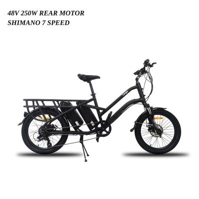 China Aluminum alloy 20inch city electric bike ebike travel ebike double battery smart long tail electric adult cargo bike for sale