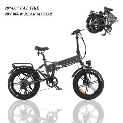 China 48V 800W 8 Speed ​​Folding Foldable Ebike 8 Inch City Folding Bike 20 Inch Mini Bicycles Long Range Electric Bicycle Weight With Bicicle for sale