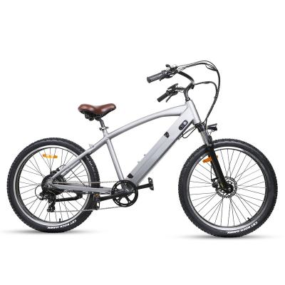 China Gray Aluminum Alloy 48V 450W Rear Hub Motor Urban Road Electric Adult Ebike for sale