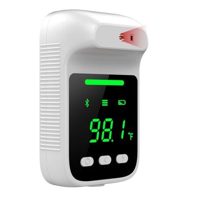 China Quick Response B5 Fever Control Double Screen Digital Wireless Wall Mounted Auto Thermometer for sale