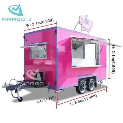 China Vegetable Processing Plant China Supplier Best Mobile Food Trailer Food Vending Truck With Full Kitchen for sale