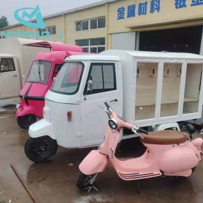 China 2021 hot selling vegetable processing factory street snack coffee piaggio monkey pink food truck for sale