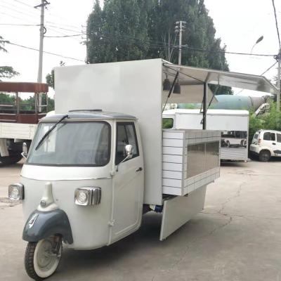 China Electric mobile food truck hot dog vegetable processing plant street tricycle electric food cart for sale for sale