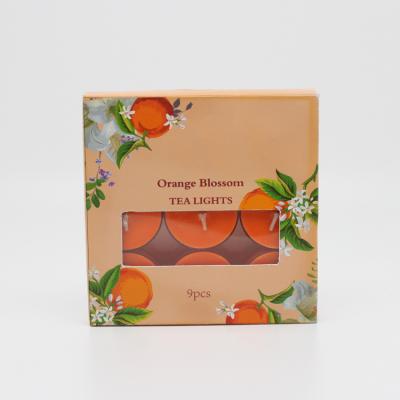 China Wholesale New Colorful Flame Formulated Fragrance Round Shell Tea Wax Plastic Box 9 Color Only for sale