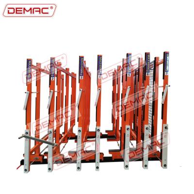 China Factory Glass Motorized Concertina Glass Sheet Movable Storage Racks for sale