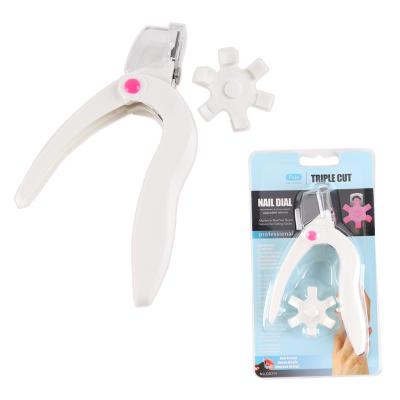 China Nail Art Tool Professional French Curved Easy False Nail Acrylic Edge Cutter for sale