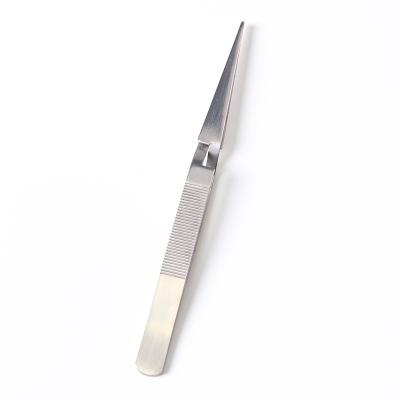 China Durable Nail Art Tools Long Size Manicure Tweezers for sale