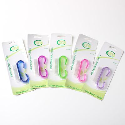 China Easy Apply Customized Blister Card Nail Brush / Plastic Wrapping Nail Remover Tool for sale