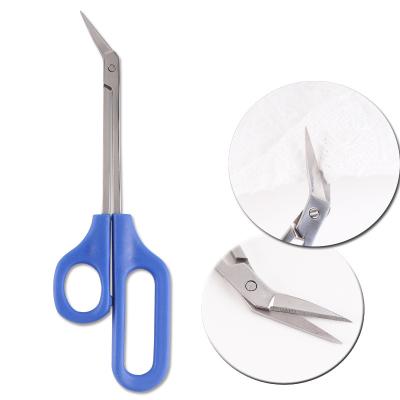 China Durable High Quality Long Curve Handle Color OEM Toe Nail Scissors for sale