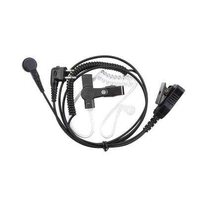 China Sustainable Walkie Talkie Earphone with Mic PTT 2 Pin 2.5mm+3.5mm Acoustic Tube Headset Compatible with Motorola Two Way Radio Earpiece Coil for sale