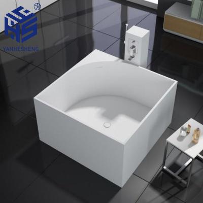 China 2021 Resin Sanitary Hot White Luxury Pedestal Bathroom Bathtub Sale Items Modern Artificial Stone Bathtubs for sale