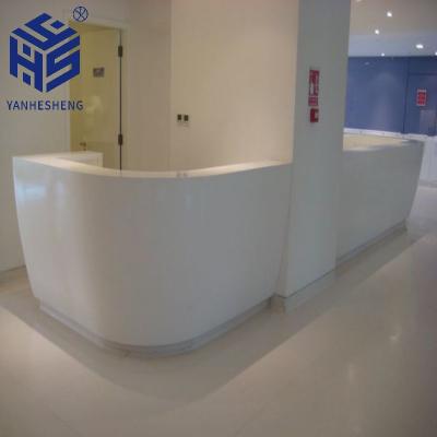 China OEM Convertible Artificial Stone Living Room Reception Desk High Quality Reception Desks for sale