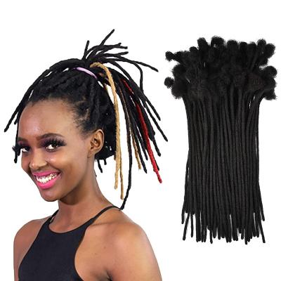 China Tianrunhair Curly Curl 6-20 Inch 100% Real Hair Dreadlock Extensions For Man/Women Head Full Handmade Can Be Dyed And Bleached for sale