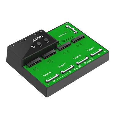 China Offline Clone 1:4 MAIWO/customize 5bay msata ssd duplicator docking usb3.0 5Gbps.black color, for 1.8