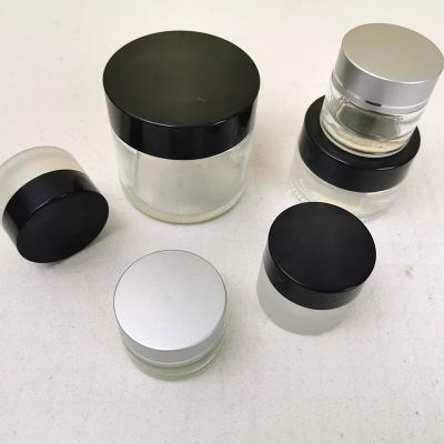 China Glass Jar 20ml Clear Straight Sided Glass Jar For Skin Care Cream Glass Cosmetic Jars For Eye Cream for sale