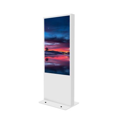 China Outdoor Waterproof LCD Display Player Free Standing Digital Signage Outdoor Touch Screen Stand for sale