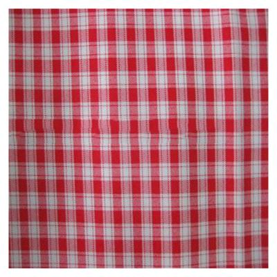 China Simple best price red printed material yarn dyed textile polyester minimatt fabric for sale