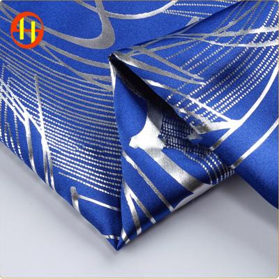 China 2022 New Shrink-Resistant Satin Fabric Charmeuse Stretch Satin Floral Foil Print Fabric Sale By The Yard for sale