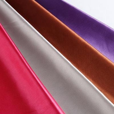 China New Fabric 2022 Useful Stock Shrink-Resistant Shine Silk-like Satin Fabric for sale