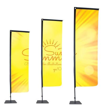 China Scrolling Polyester Swooper Flight Advertising Teardrop Banner Beach Feather Flag Promotion With Pole And Low Hawk Flag for sale