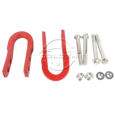 China Tow Hook Front Recovery Hooks Gold in Torch Red for Colorado 3.6L 2017-2020 84052991 24*14*13cm for sale