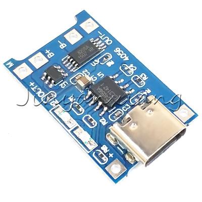 China TP4056 Type-C USB 5V 1A 18650 lithium battery charger module charging board with dual Li-ion //1A protection functions for sale