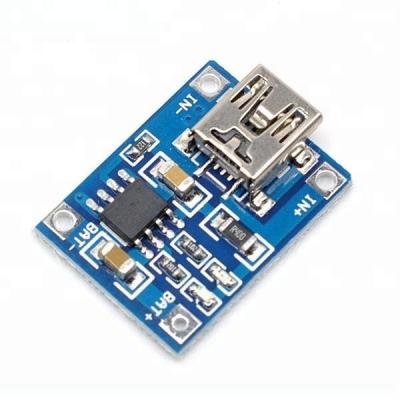 China Mini USB 5V 1A Lithium Battery Charging Power Supply Module TP4056 Charger Board 25*19*10mmmm for sale