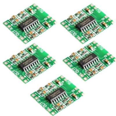 China 3w+3w PAM8403 Mini Digital Power Amplifier Module Dish Panel Class D USB DC 5V 2x3W Support USB Audio Power Supply Â ± 2.2*2.2.2cm for sale