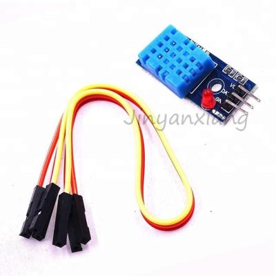 China //digital temperature and humidity DHT11 sensor module with high accuracy single dupont cable bus for sale