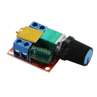 China DC 3V 6V 12V 24V 35V PWM Small LED Rheostat 5A 3-35V Switch Module Ultra Mini Motor Speed ​​Controller for sale