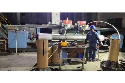 China 1200 mm 750A 0,3 r min Molens Roller Hardfacing Machine Te koop