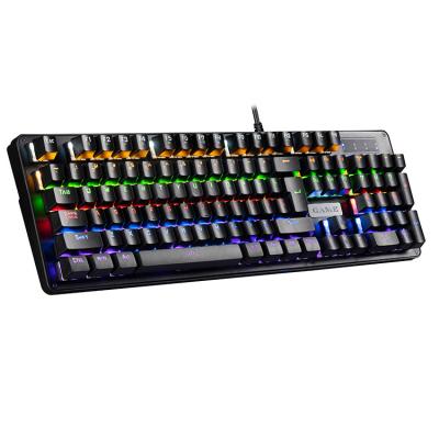 China Factory Wholesale Plug & Play K30 Wired Backlit Mechanical Keypad 104 Keys Gaming USB Keyboard Blue Switch Keyboards for sale