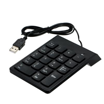 China K2 Wireless Mini Number Pad Digital Keyboard Wired USB Number Pad Slim 18 Keys For Mac Pro /MacBook/MacBook Air/Pro Notebook Desk for sale