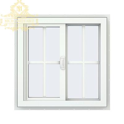 China Magnetic Screen New Design Hurricane Impact Double Glazed PVC Profile UPVC Windows and Doors Frame Glass Aluminum Sliding Window for sale