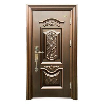 China Modern Design Wholesale Price Anti-theft Decorative Steel Entry Door Front Entry Doors Main Door for sale